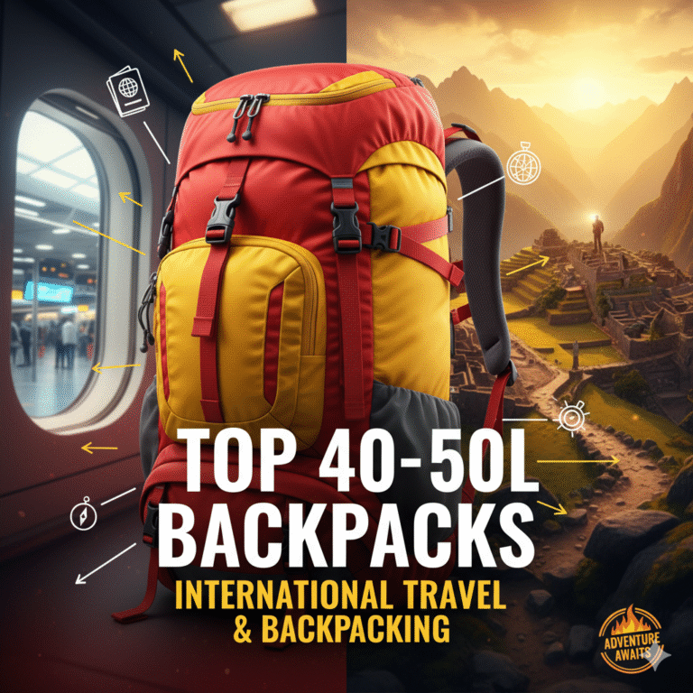 Mejores mochilas de 40-50L para viajes internacionales y mochileros